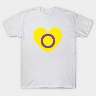 Intersex Flag Heart T-Shirt